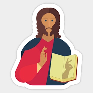 easter bunny jesus Sticker